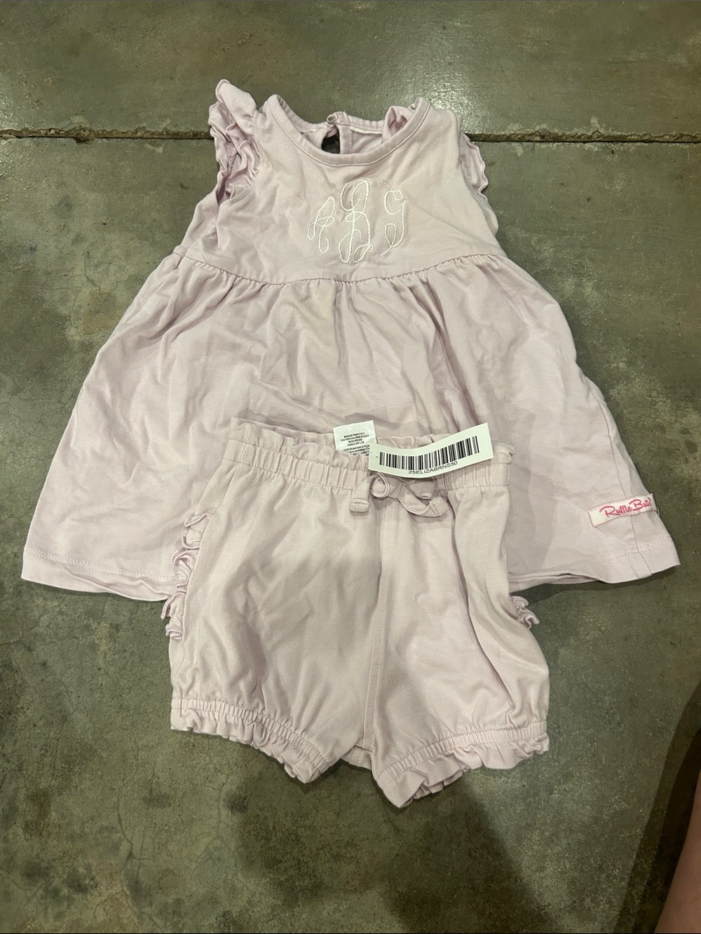 Ruffle Butts Light Pink Ruffle Dress with Matching Shorts